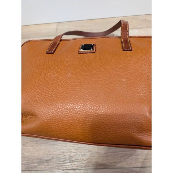 Dooney & Bourke Pebble Charleston Shopper Caramel Leather Tote Medium - Picture 15 of 16